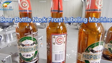 Neck Front Back Labeling Machine/Beer or Red Wine Bottle Labeling Machine