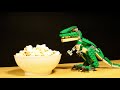 6 hours for a 26 seconds animation  dinosaur popcorn lego stop motion animation