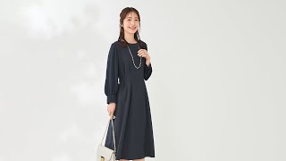 シフォンスリーブコンビ ワンピース