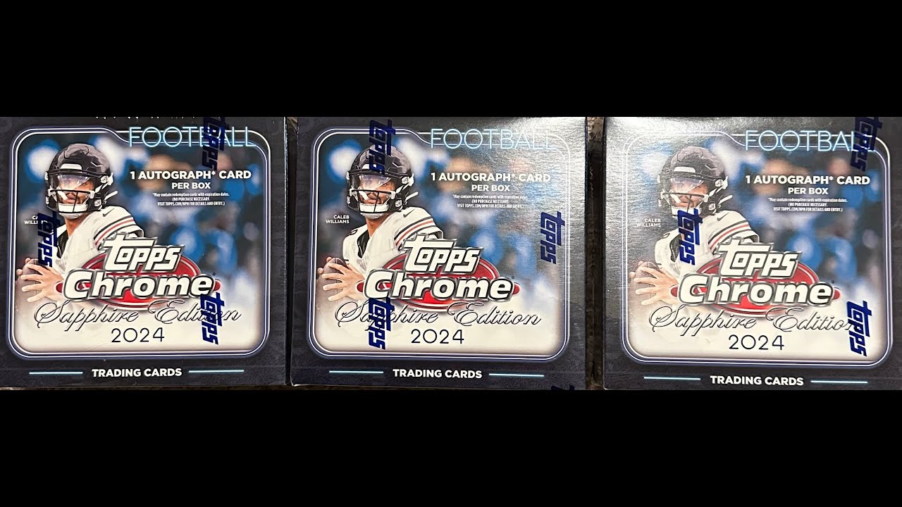 2024 Topps Chrome Sapphire Football 3 Box Team Break
