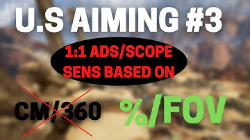 U.S Aiming: 1:1 Sensitivity But Based On Fov #3 | Apex Legends