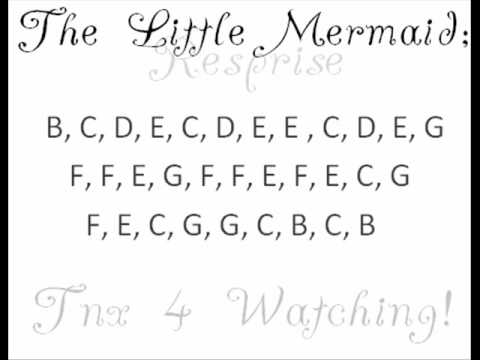 The Little Mermaid Part Of Your World Reprise Piano Tutorial EASY!! - YouTube