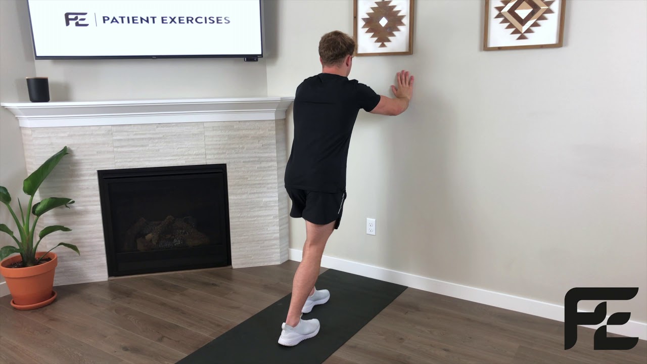 Standing Calf Stretch Soleus Patient Exercises YouTube