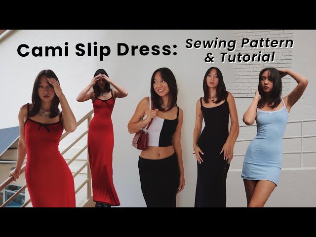 Cami Slip Midi Dress Sewing Pattern – Patterns For Less