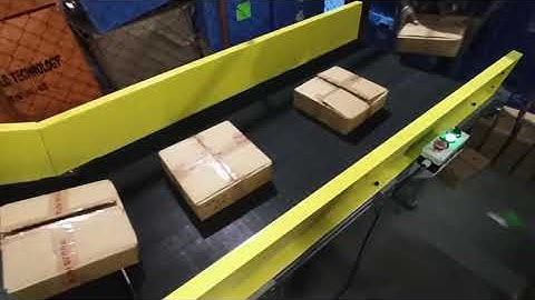 Orange Conveyor Systems - Inclined Belt Conveyor