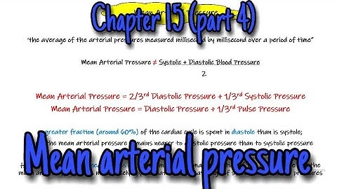 Mean arterial pressure.  Chapter 15 (part 4). Guyton and Hall.