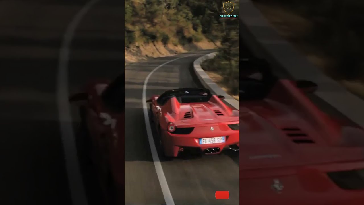  Ferrari 458 Spider Expensive Stylish Powerful Sports Luxury Car Shorts