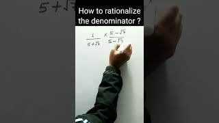 How to rationalize the denominator | Number System class 9