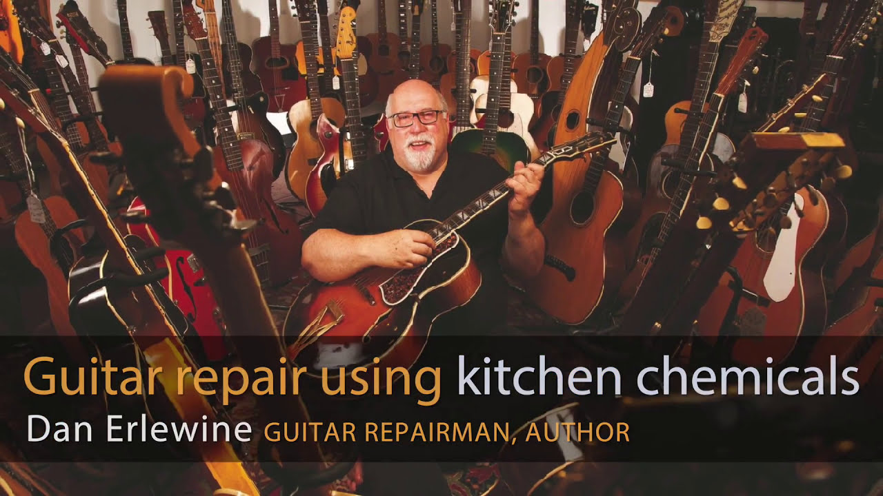 Guitar repair using kitchen chemicals - YouTube