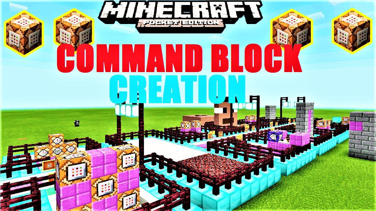 Minecraft PE - 10 COOL COMMAND BLOCK CREATIONS ! MCPE 1.1 REDSTONE MAP ...