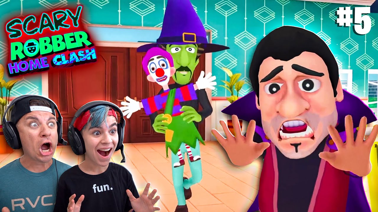 HALLOWEEN at the SCARY ROBBERS house!