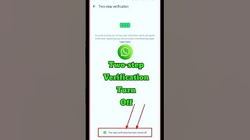 Turn off two step verification in whatsapp | whatsapp two step verification band kaise kare #shorts