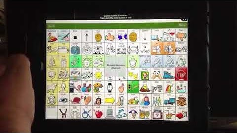 iPad  LAMP WFL AAC app- Locking the person into the app