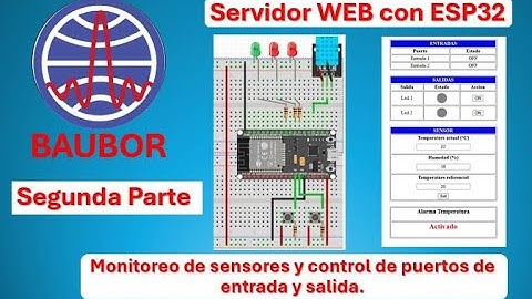 Servidor Web con ESP32 - Parte 2: Monitoreo de Temperatura, Humedad y Control de Entradas/Salidas