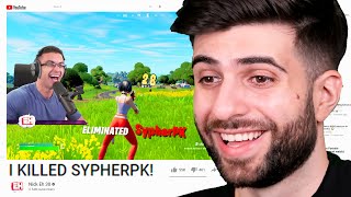 Reacting to Players ELIMINATING Me in Fortnite!