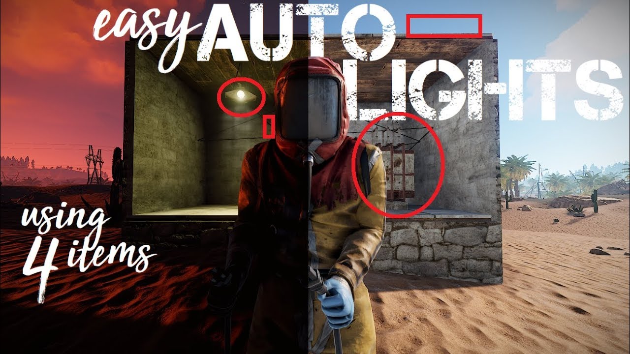 amplitude konsol Bevidst RUST: Easy auto lights (Beginner grade) - YouTube