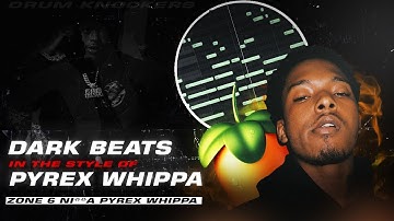 How to EASILY make DARK/AMBIENT melodies and HARD drums like PYREX WHIPPA | FL STUDIO 20