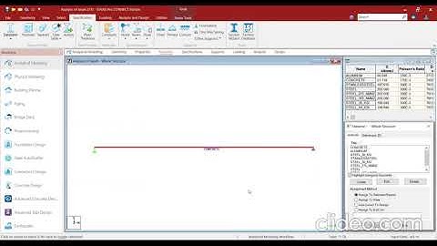 Analysis of SS beam subjected to Self weight using STAAD Pro Connect Edition