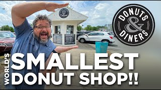 The WORLD'S SMALLEST Donut Shop. Find out how they can serve out of such a small place!!