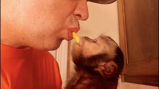 Monkey Training & Snacking! #FridayFun