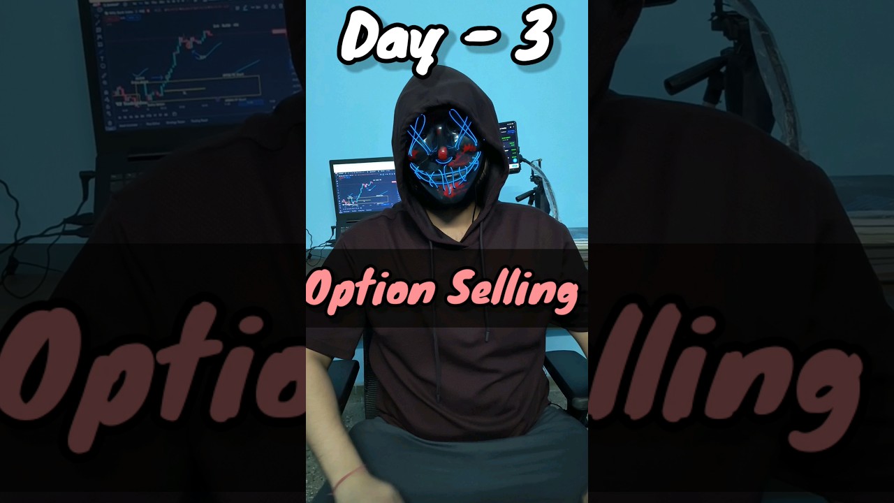 Day 3 | Option Selling 🟢 Starting my option selling journey 🥲 | Introvert Trader 1000tradeschallenge