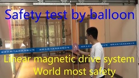 World most safety automatic sliding door system, activation by hand (push&go)