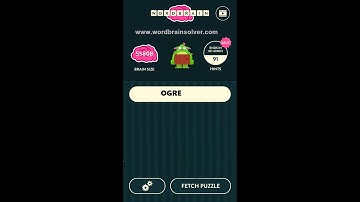Wordbrain Ogre Answers