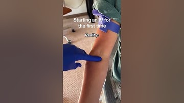 Starting an IV: Expectation VS Reality 🤪#nurseinthemaking #nursingschool