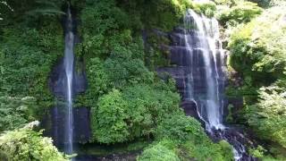 富士山の大規模崩壊がつくった夏狩湧水と太郎・次郎滝 Natsugari Springs and Taro/Jiro Falls, created by Fuji Volcano