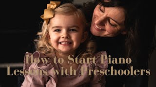 How and Why to Start Piano Lessons with Preschoolers #piano #preschool #kids