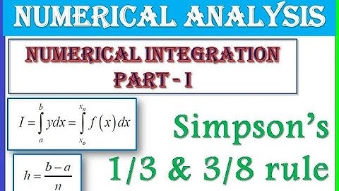 Numerical Integration- simpson