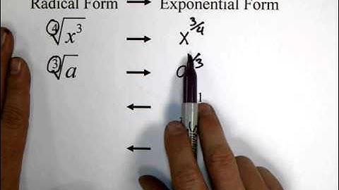 7 6 Radical and Exponential Form