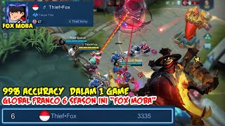 FRANCO FOX 99% ACCURACY HOOK MODE: ON | Mobile Legends