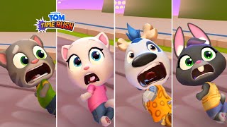 Talking Tom Time Rush Talking Tom vs Talking Angela vs Stone Age Hank vs Talking Becca Gameplay