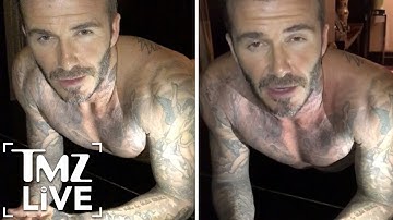 David Beckham Underwear Workout! | TMZ Live