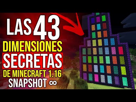 Las 43 Dimensiones SECRETAS de Minecraft 1.16 (Snapshot ∞)