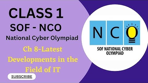 Class 1/SOF-NCO/Ch 8-Latest Development in the Field of IT #class1nco #class1cyber #2024nco #2023nco