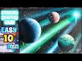 EASY spray paint art Distant Planets/“into the ring”/スプレーアート作品『環の中へ』/asmr