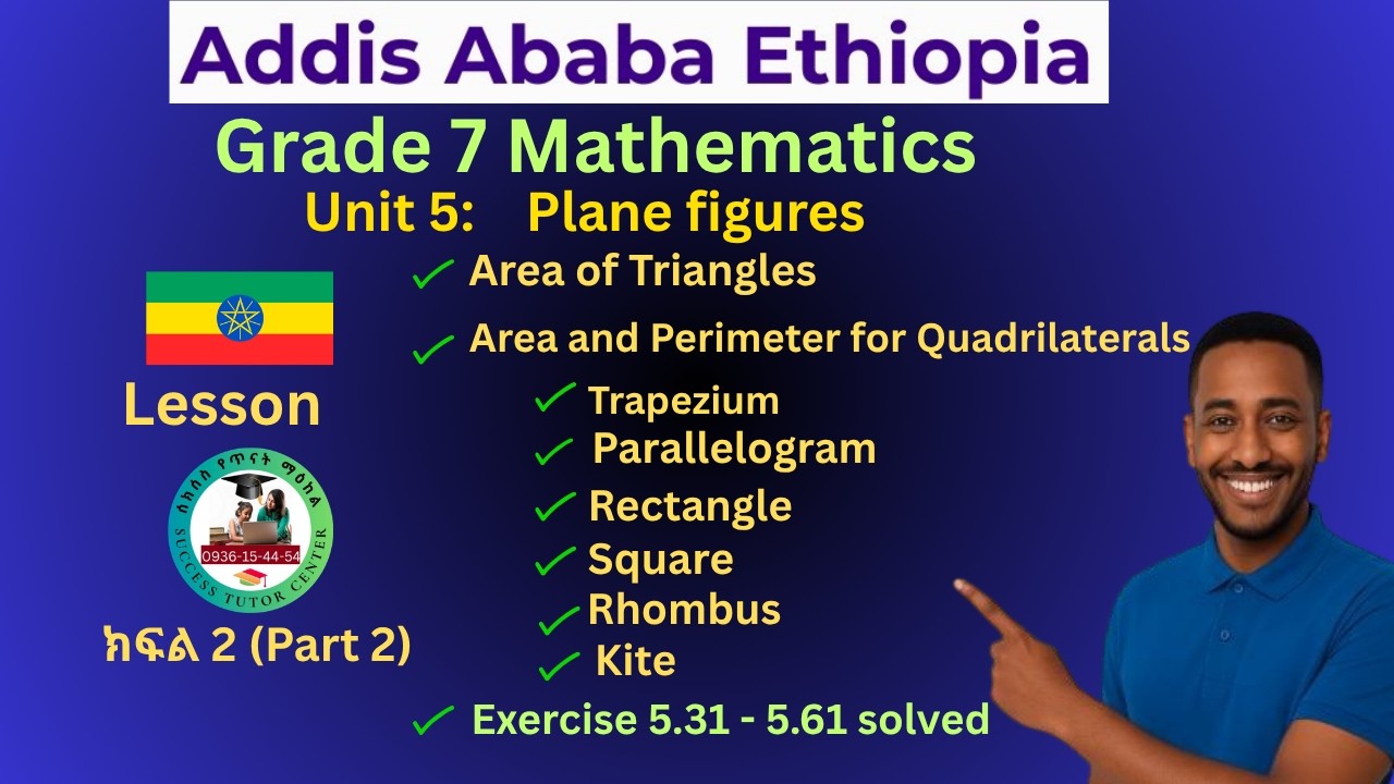 Grade 7 Mathematics: Unit #5 Area and Perimeter of Plane figures (part ...