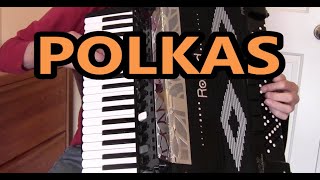 Roland 8x digital accordion Hoop Dee Do Polka, El Rio Drive Polka, Just Another Polka