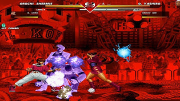 Orochi Yashiro & Orochi Iori vs Orochi Chris & Orochi Shermie | Mugen Fighting Games