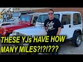 These YJ WRANGLERS have HOW MANY MILES?!