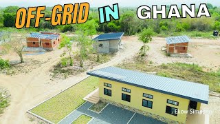 BUILDING AND LIVING OFF-GRID IN GHANA 🇬🇭 | AFRICAN AMERICAN BUILDING OFF-GRID COMMUNITY