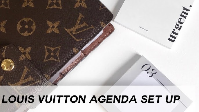 Louis Vuitton agenda mm damier ebene Newer model with 2 screw SP0054