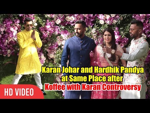 After Koffee with Karan C0ntr0versy Hardik Pandya and Karan Johar at Shloka - Akash Ambani Wedding