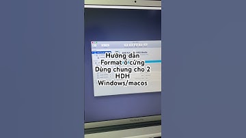 Hướng dẫn format ổ cứng ngoài dùng chung cho 2 HDH windows vs macos #remix #imac #suachuaimac