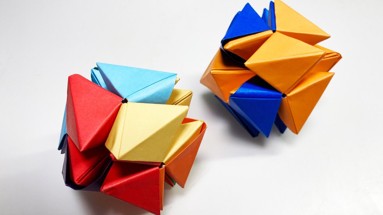 Interesting origami! A stiff model - YouTube