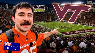 Aussies FIRST Experience of COLLEGE FOOTBALL 🇺🇸 (Virginia Tech)
