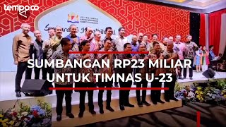 Timnas U 23 Dapat Sumbangan Kadin Indonesia Komite Tiongkok Rp23 Miliar