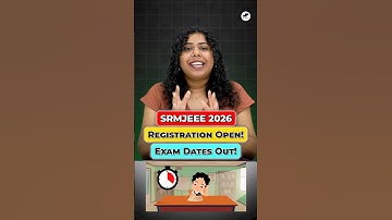 SRMJEEE 2026 Registration Open | SRM University BTech Admissions 2026 #Shorts #SRMJEEE2026 #BTech